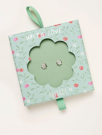 Fat Face FatFace Silver Tone Flower Earrings Gift
