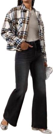 Mother Lil Hustler Roller Sneak Jeans In Not Today Satan