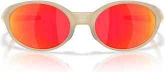 Oakley 58mm Eyejacket Redux Polarized Rectangle Sunglasses in Sandstorm/prizm Ruby Polar at Nordstrom