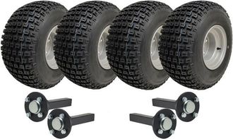 OEM Kit De Remolque Atv - Parnells - 18x9.50-8 - 4 Ruedas - 4 Bujes - 4x100mm Pcd
