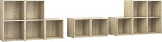 vidaXL Vidaxl - 8 Piece tv Cabinet Set Sonoma Oak Engineered Wood