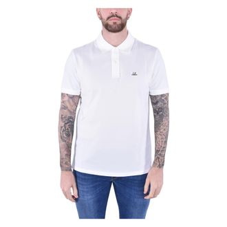 C.P. Company Stretch Piquet Short Sleeve Polo Shirt - male - C.P. Company - Polo Shirts - White - 2XL - Tops