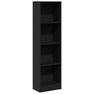vidaXL Estanter&iacute;a De Madera De Ingenier&iacute;a Negra 40x24x143 Cm Vidaxl
