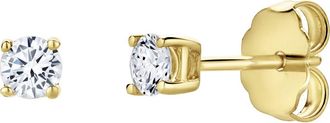 LuvMyJewelry Valeria 0.2 Ct TW Lab Grown Round Diamond Studs 14K Gold Earrings in 14K Yellow Gold at Nordstrom
