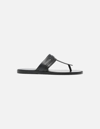 Tom Ford Mens Leather Sandals Black - Size: 10