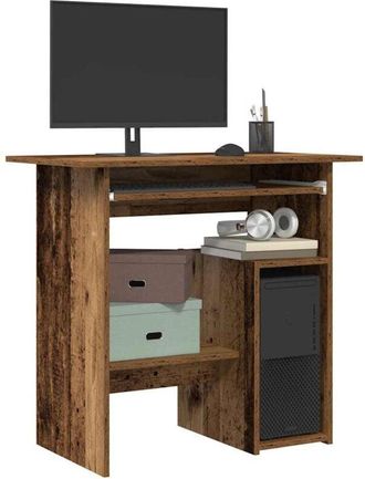 vidaXL Scrivania Legno Antico 80x45x74 cm in Legno Multistrato - Vidaxl