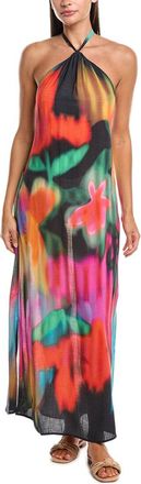Natori Floral Mirage Printed Halter Dress
