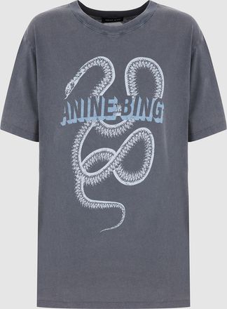 Anine Bing Tee-Shirt Lili Washed Black