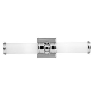 Netlighting Payne 2 Light Indoor Wall Light Polished Chrome IP44 G9 in Grey
