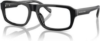 Michael Kors 56mm Irregular optical glasses in Black at Nordstrom