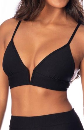 Maaji Jade Black Parade Reversible Bikini Top at Nordstrom, Size X-Small