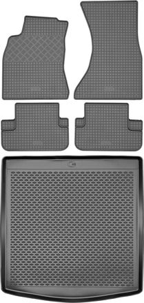OEM Juego De Alfombrillas De Goma Para Coche Y Maletero Para Audi A4 B8 Sed&aacute;n (2008-2015)