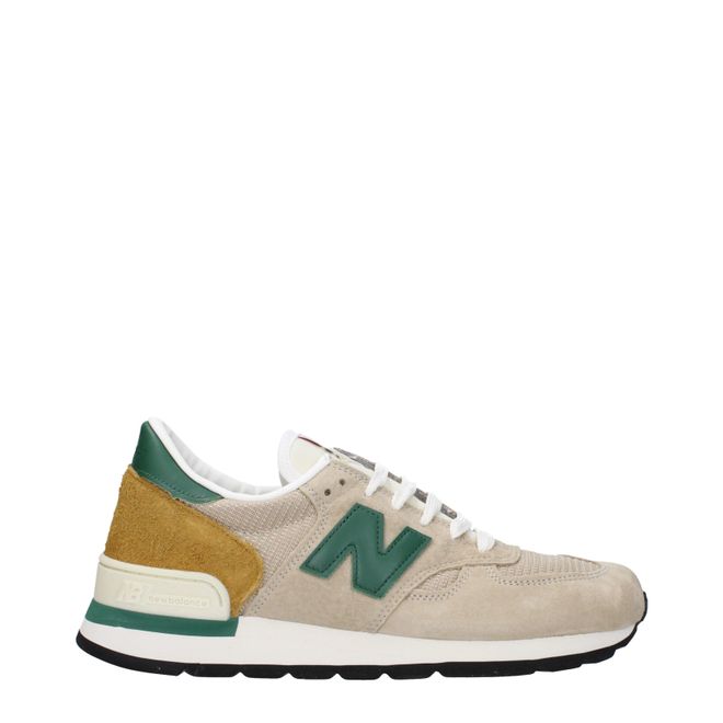 Sneakers 990 Mens Suede Beige/Green