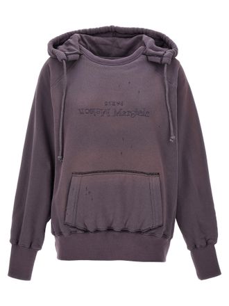 Maison Margiela Womens Logo Reverse Hoodie