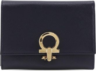 Ferragamo Pre-owned Ferragamo Leather Gancini Trifold Small Wallet Unisex NITUUHMG7HYQHR9U