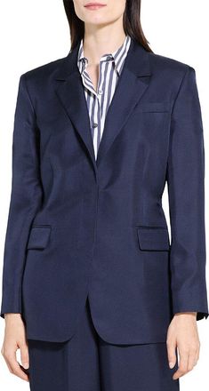 Theory Oversized Silk Blazer