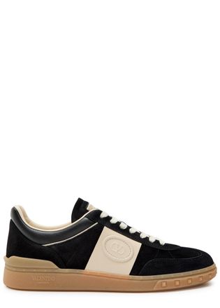 Valentino Garavani Upvillage Panelled Suede Sneakers - Black - 45 (IT45 / UK11)