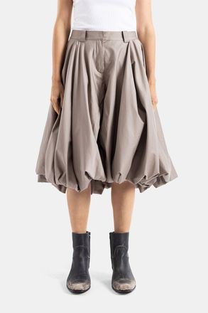 Balenciaga Womens Taupe Balloon Shorts Beige