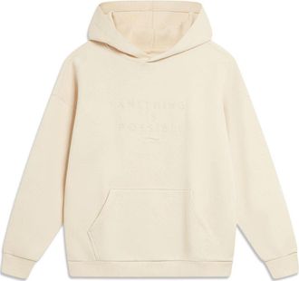 Li-Ning Anything Is Possible Logo Hoodie Creamy White AWDT757-1