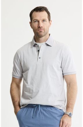 J.A.C.H.S. Luxe Brushed Knit Polo in Stone at Nordstrom, Size Xx-Large