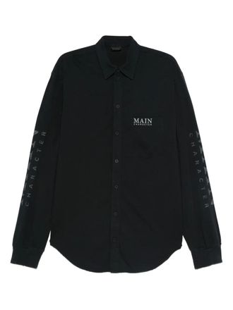 Balenciaga Main Character long-sleeved shirt - men - Polyester/Cotton - S - Black