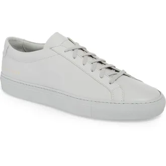 Common Projects Original Achilles Sneaker in Grey Leather at Nordstrom, Size 12Us