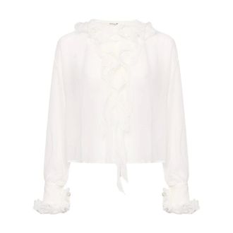 Ermanno Scervino Shirt - female - Ermanno Scervino - Blouses - White - 2XS - Blouses & Shirts