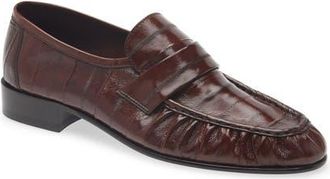 The Row Soft Eelskin Loafer in Light Brown at Nordstrom, Size 6.5Us