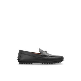 Tod's Tods, Loafers, male, Black, Size: 10 1/2 US City Gommino Leather Loafers