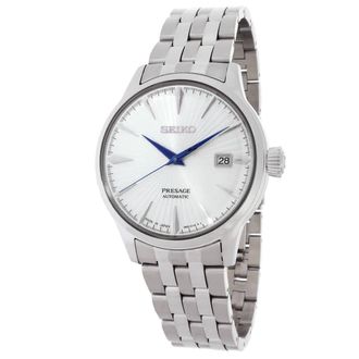 Seiko Presage Automatic Silver Dial Stainless Steel Mens Watch SRPB77