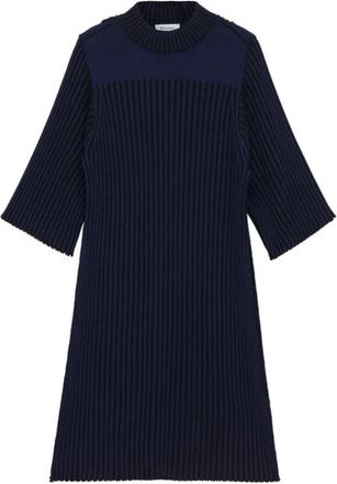 Rodebjer Amaka Gebreide Jurk - Dames - Kleedjes - Blauw - XS - Kleedjes