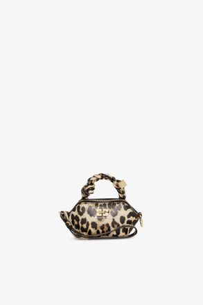Ganni Mixed Leopard Nano Bou Bag