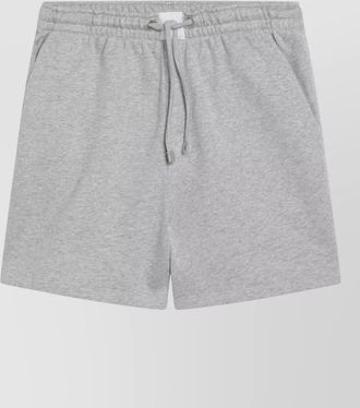 The Attico cotton shorts with elastic waistband and pockets