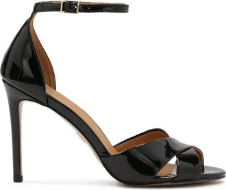 Kazar Gelakte hoge hakken sandalen. Dit product valt klein uit. - Dames - Sandalen met hakken - Zwart - 38 EU - Leer - Schoenen