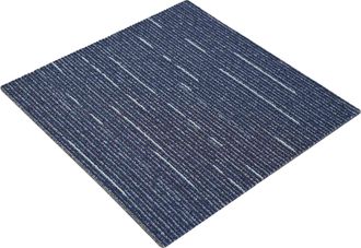 vidaXL Azulejo De Alfombra Rayado Azul 50 X 50 Cm 20 Uds. Pp Y Bet&uacute;n Vidaxl