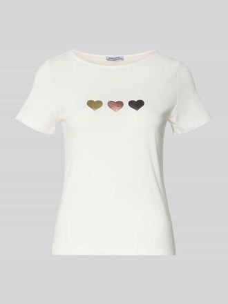 More & More More & More T-Shirt mit Motiv-Print in Offwhite, Gr&ouml;&szlig;e 34