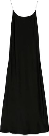 Petar Petrov Magnolia midi-jurk met spaghettibandjes - Zwart