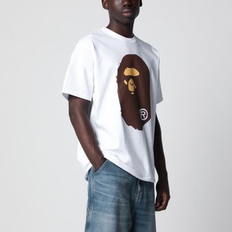 A Bathing Ape White T-shirt with logo print