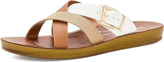 Los Cabos Brik Womens Sandals White : EU 40 (US Womens 9.5-10) M, Faux Leather