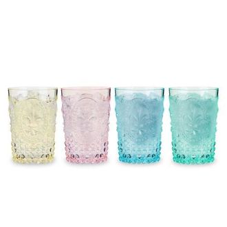 Twine Shatterproof Acrylic Embossed Tumblers in Assorted Colors Set of 4 at Nordstrom