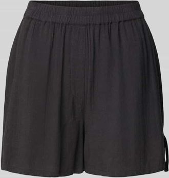 Noisy May Loose Fit Shorts aus Viskose-Leinen-Mix Modell LEILANI in Black, Gr&ouml;&szlig;e XS