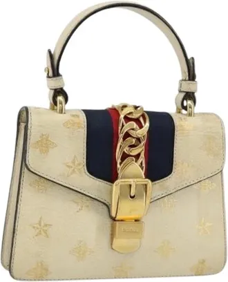 Gucci Pre-owned Handbags, female, White, Size: ONE SIZE Pre-owned Vintage Handbag