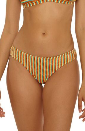 Lucky Brand Ocean Wave Hipster Bikini Bottoms in Red Multi at Nordstrom, Size Medium