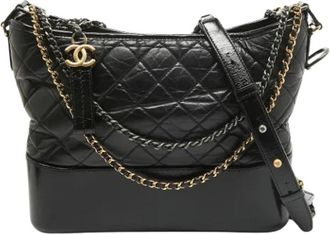Chanel Tweedehands leren handtassen - Dames - Vintage Schoudertas - Zwart - ONE Size - Vintage