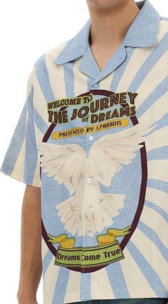 3.Paradis 100% Cotton Shirt - Blue