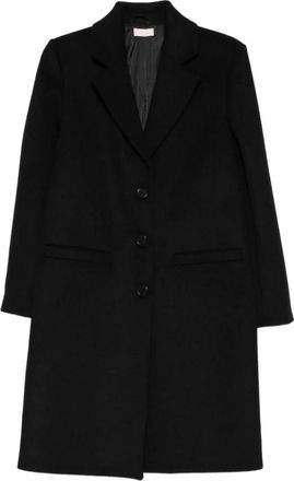 Liu Jo Wollen jas - Dames - Mantel - Zwart - XL - Wol - Jassen
