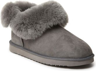 Dearfoams Fireside By Dearfoams Womens Perth Genuine Shearling Foldover Boot