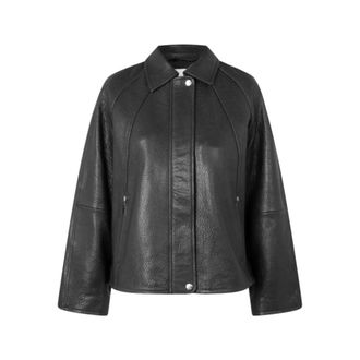 Sams&oslash;e & Sams&oslash;e Sanok Perfecto Leren Jas - Heren - Leren en Su&egrave;de Jassen - Zwart - XS - Leer - Jassen