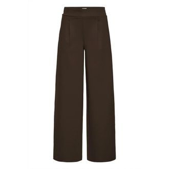 Ichi Ichi - Wijde Broeken - Dames - Broeken - Bruin - Maat: XS