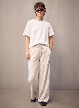 Second Female Womens Amaze drawstring ankles flowy pant Fit: Barrel leg, high rise